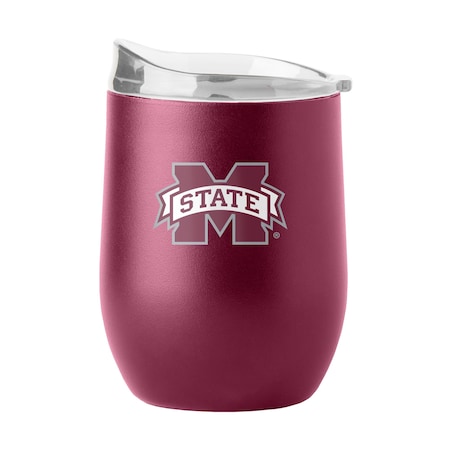 Logo Brands Mississippi State 16oz Flipside Powder Coat Curved Beverage 177-S16PB-34